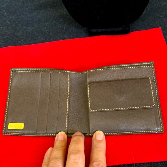 Gucci EUC Coated Canvas Monogram and Brown Leather Wallet - Picture 7 of 7